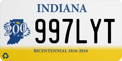 IN license plate 997LYT