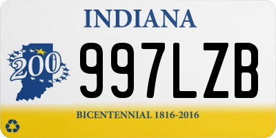 IN license plate 997LZB