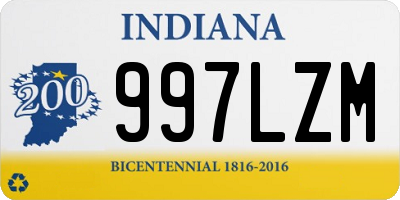 IN license plate 997LZM