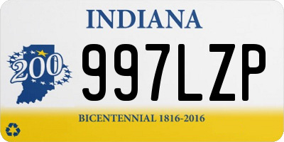 IN license plate 997LZP