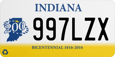 IN license plate 997LZX