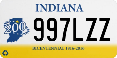 IN license plate 997LZZ