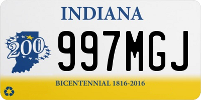 IN license plate 997MGJ