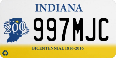 IN license plate 997MJC