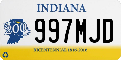 IN license plate 997MJD