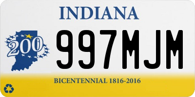 IN license plate 997MJM