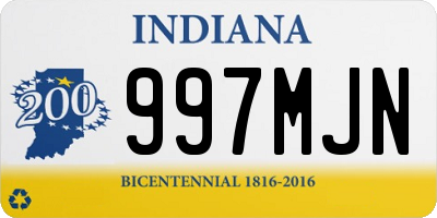 IN license plate 997MJN