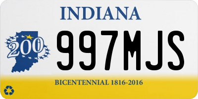 IN license plate 997MJS