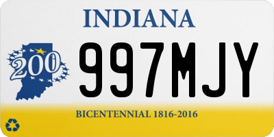 IN license plate 997MJY