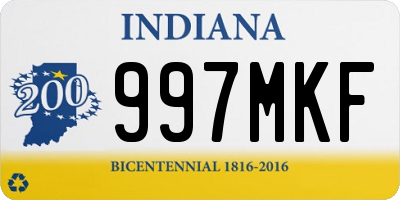 IN license plate 997MKF