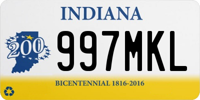 IN license plate 997MKL