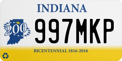 IN license plate 997MKP