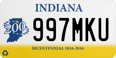 IN license plate 997MKU