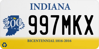 IN license plate 997MKX