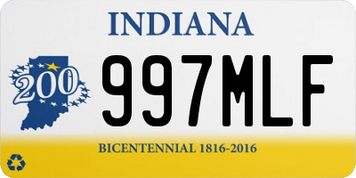 IN license plate 997MLF