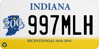 IN license plate 997MLH