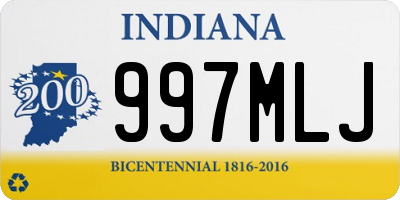 IN license plate 997MLJ