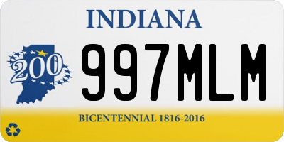 IN license plate 997MLM