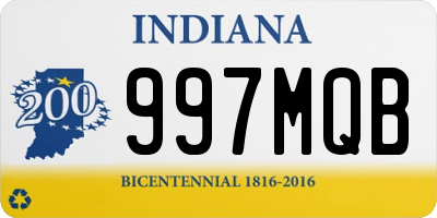 IN license plate 997MQB