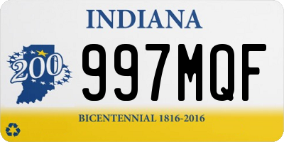 IN license plate 997MQF