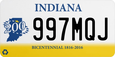 IN license plate 997MQJ