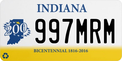 IN license plate 997MRM