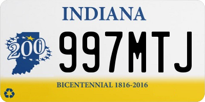 IN license plate 997MTJ