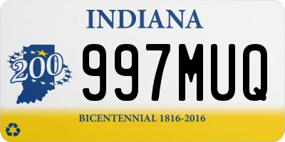 IN license plate 997MUQ