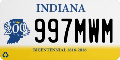 IN license plate 997MWM