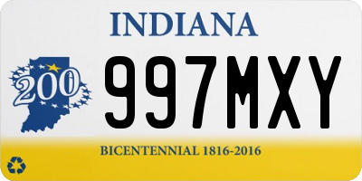 IN license plate 997MXY