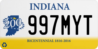 IN license plate 997MYT