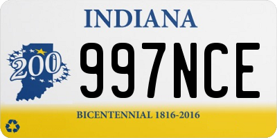 IN license plate 997NCE