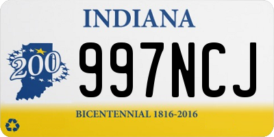 IN license plate 997NCJ