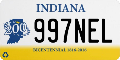 IN license plate 997NEL