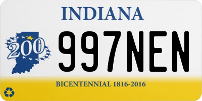 IN license plate 997NEN