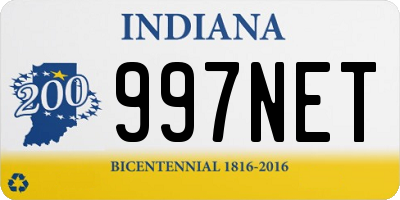 IN license plate 997NET