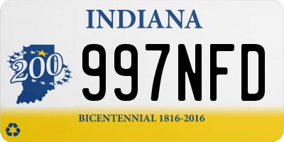 IN license plate 997NFD