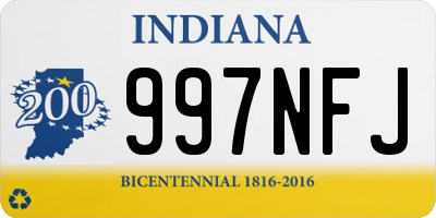 IN license plate 997NFJ