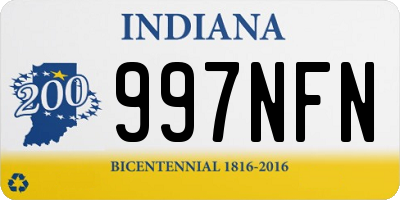 IN license plate 997NFN