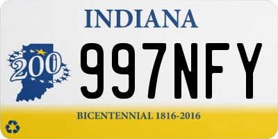 IN license plate 997NFY
