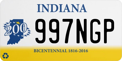 IN license plate 997NGP