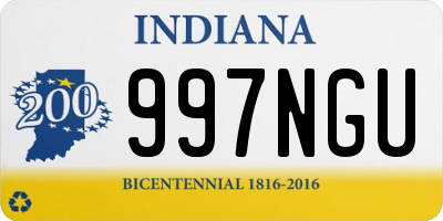 IN license plate 997NGU