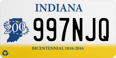 IN license plate 997NJQ