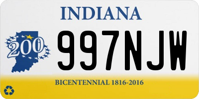 IN license plate 997NJW