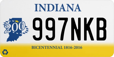 IN license plate 997NKB