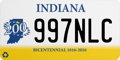IN license plate 997NLC