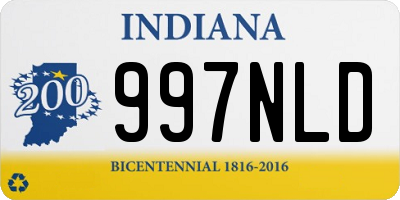 IN license plate 997NLD