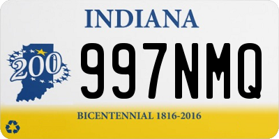 IN license plate 997NMQ