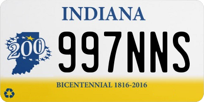 IN license plate 997NNS