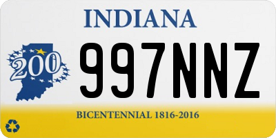 IN license plate 997NNZ